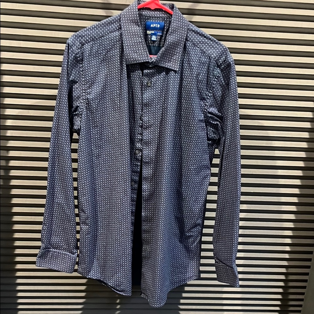 APT 9 Men's Purple Patterned Shirt